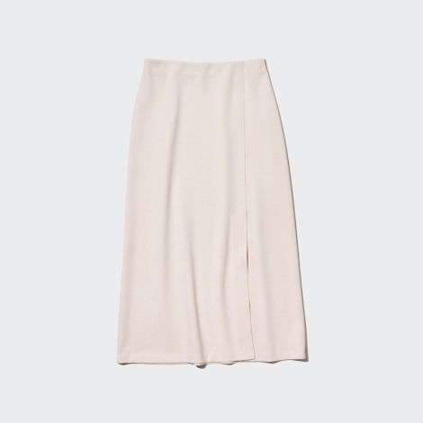 Женская эластичная юбка UNIQLO 1159780466 (Бежевый, XL)