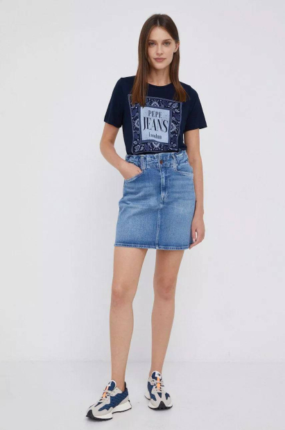 Женская джинсовая юбка Pepe Jeans London 1159786612 (Синий, S)
