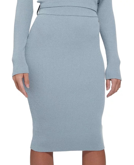 Женская юбка в рубчик GUESS 1159807503 (Голубой, L)