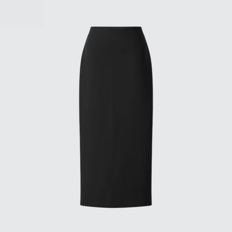 Женская эластичная юбка UNIQLO 1159811501 (Черный, M)