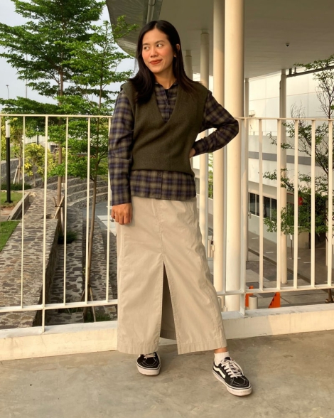 Жіноча спідниця UNIQLO 1159816698  (Сірий M)