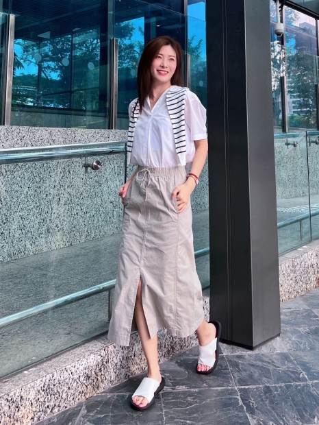 Жіноча спідниця UNIQLO 1159816698  (Сірий M)