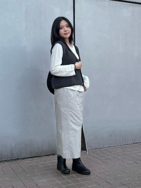 Жіноча спідниця UNIQLO 1159816698  (Сірий M)