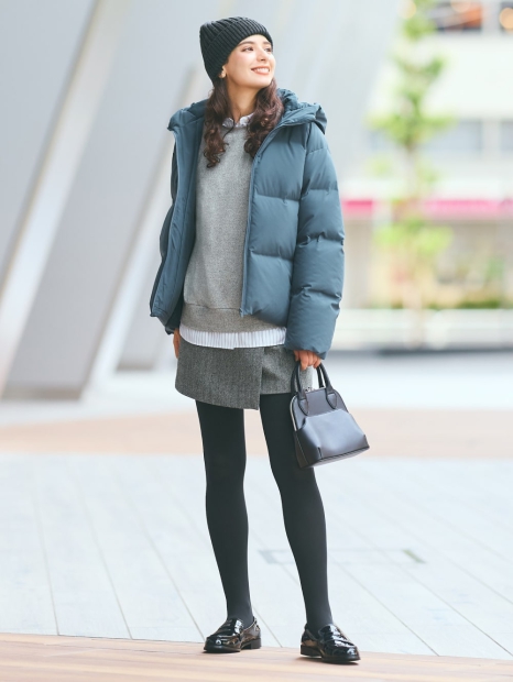 Твідова спідниця-шорти UNIQLO 1159828305 (Сірий S)