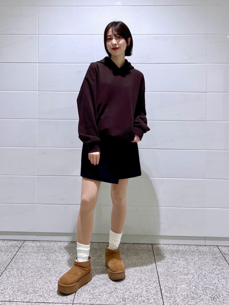 Твідова спідниця-шорти UNIQLO 1159828469 (Чорний XL)