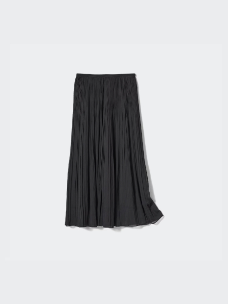 Плиссированная юбка UNIQLO 1159830767 (Черный S)