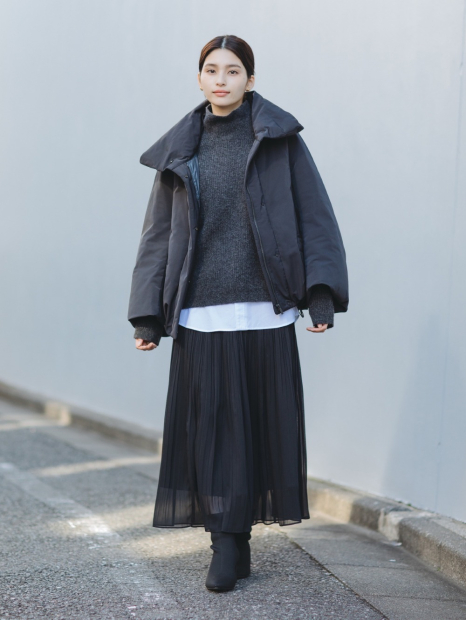 Плиссированная юбка UNIQLO 1159830767 (Черный S)