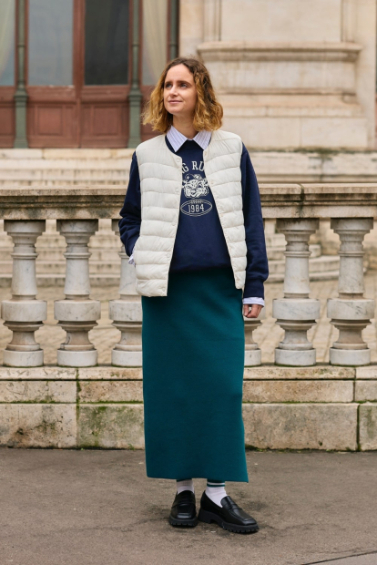 Спідниця жіноча еластична UNIQLO 1159834017 (Зелений M)