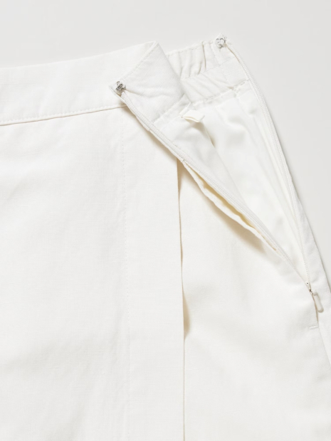 Жіноча спідниця-шорти UNIQLO із лляної суміші 1159835649 (Молочний XXL)