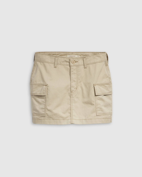 Жіноча міні-спідниця Levi's з кишенями 1159835941 (Бежевий 29)
