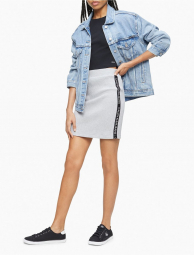 Женская юбка Calvin Klein в рубчик 1159767977 (Серый, XL)