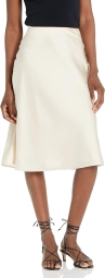 Женская юбка GUESS сатиновая 1159794805 (Бежевый, XL)