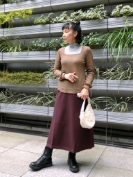 Женская эластичная юбка 3D Knit UNIQLO 1159799154 (Бордовый, XXL)