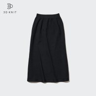 Женская эластичная юбка 3D Knit UNIQLO 1159799350 (Черный, XXS/XS)