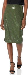 Женская юбка GUESS с пайетками 1159799585 (Зеленый, XS)
