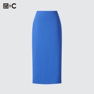 Женская эластичная юбка UNIQLO 1159810838 (Синий, M)