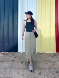 Жіноча спідниця UNIQLO 1159816698  (Сірий M)