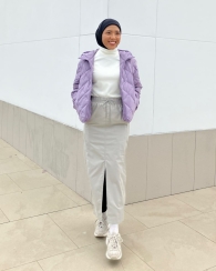 Жіноча спідниця UNIQLO 1159816698  (Сірий M)