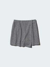 Твідова спідниця-шорти UNIQLO 1159828305 (Сірий S)
