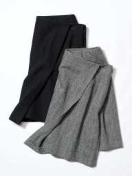 Твідова спідниця-шорти UNIQLO 1159828305 (Сірий S)