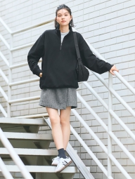 Твідова спідниця-шорти UNIQLO 1159828305 (Сірий S)