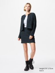Женская мини-юбка UNIQLO 1159833986 (Синий L)