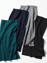 Женская эластичная юбка UNIQLO 1159834017 (Зеленый M)