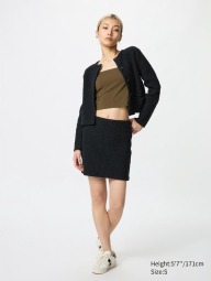 Женская мини-юбка UNIQLO 1159834072 (Черный M)