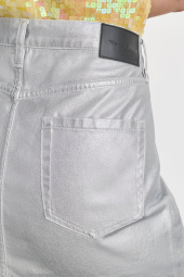 Джинсова міні-спідниця DKNY 1159834471 (Сріблястий 25)