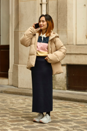 Женская эластичная юбка UNIQLO 1159834739 (Синий M)