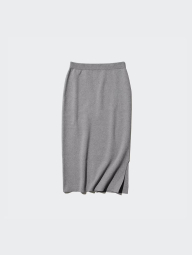 Женская эластичная юбка UNIQLO 1159834740 (Серый M)