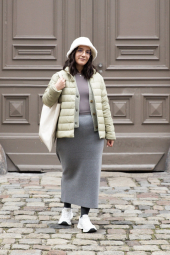 Женская эластичная юбка UNIQLO 1159834740 (Серый M)