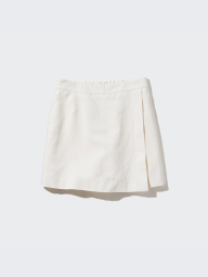 Жіноча спідниця-шорти UNIQLO із лляної суміші 1159835649 (Молочний XXL)