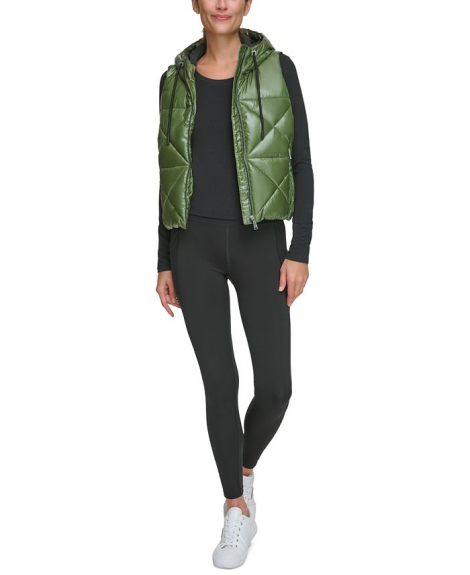 Женская жилетка Calvin Klein с капюшоном 1159806999 (Зеленый, XS)