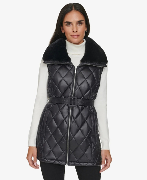 Женская жилетка Calvin Klein с экомехом 1159834812 (Черный M)