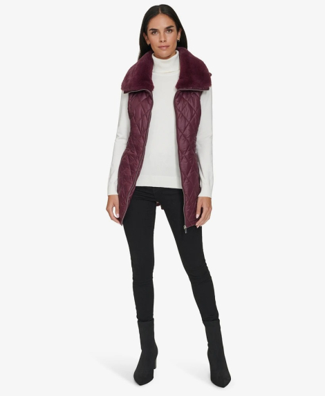 Женская жилетка Calvin Klein с экомехом 1159834813 (Фиолетовый XL)