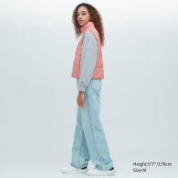 Стильный теплый жилет Uniqlo 1159784683 (Розовый, L)