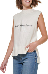 Вязаная женская жилетка Calvin Klein Jeans 1159788566 (Молочный, M)