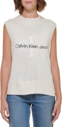 Вязаная женская жилетка Calvin Klein Jeans 1159788566 (Молочный, M)