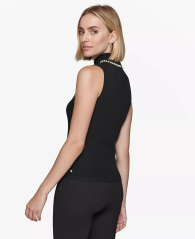Женская жилетка Karl Lagerfeld Paris с жемчуженами 1159831934 (Черный XL)