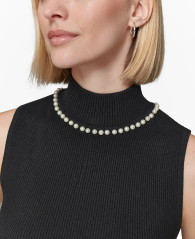 Женская жилетка Karl Lagerfeld Paris с жемчуженами 1159831934 (Черный XL)