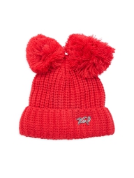 Женский вязаный набор Karl Lagerfeld Paris шапка и шарф 1159793561 (Красный, One size)