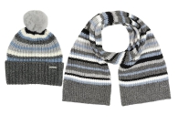 Вязаный набор Michael Kors шапка и шарф 1159794403 (Серый, One size)