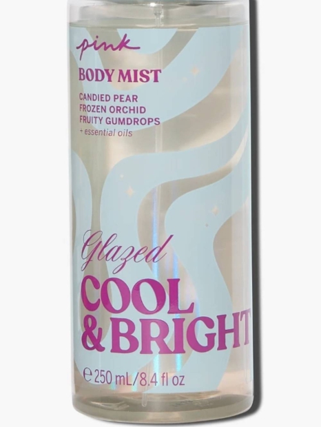 Парфюмированный мист для тела Glazed Cool & Bright от Victoria’s Secret Pink 1159821712 (Голубой 250 ml)