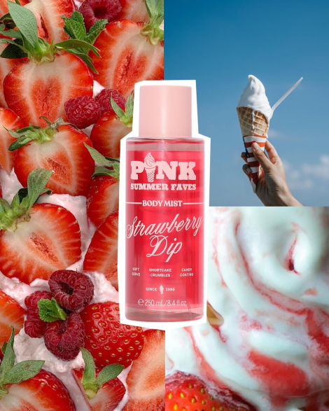 Парфюмированный мист для тела Strawberry Dip от Victoria’s Secret Pink 1159837591 (Розовый 250 ml)