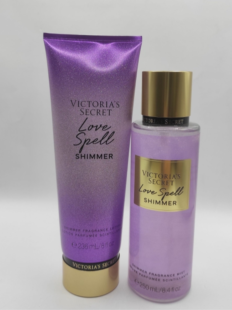 Набор для тела Love Spell Shimmer от Victoria’s Secret 1159793372 (Розовый, 236 ml/250 ml)