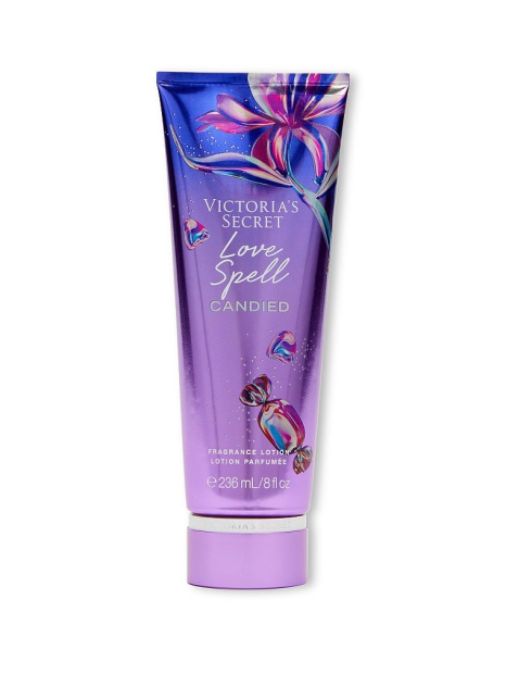 Набір для тіла Love Spell Candied Victoria's Secret спрей та лосьйон 1159796371 (Фіолетовий, 250/236 ml)