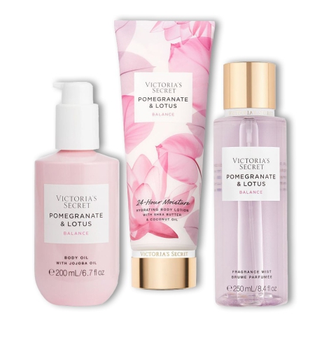 Набір для тіла Pomegranate & Lotus від Victoria Secret 1159796856 (Рожевий, One size)