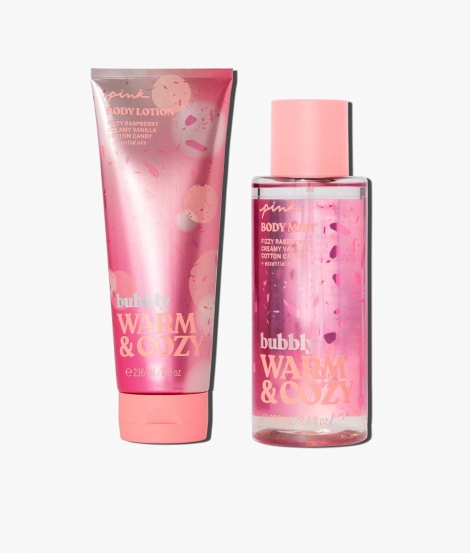 Набір для тіла Bubbly Warm & Cozy Victoria Secret Pink 1159797618 (Рожевий, 250/236 ml)