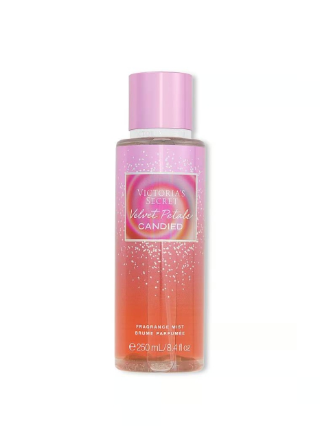 Набір для тіла Velvet Petals Candied Victoria's Secret спрей та лосьйон 1159797624 (Рожевий, 250/236 ml)